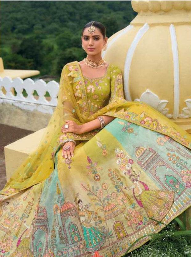Silk Embroidered Lehenga for Elegant Traditional Wear - MYLUXURY LANE ENTERPRISE